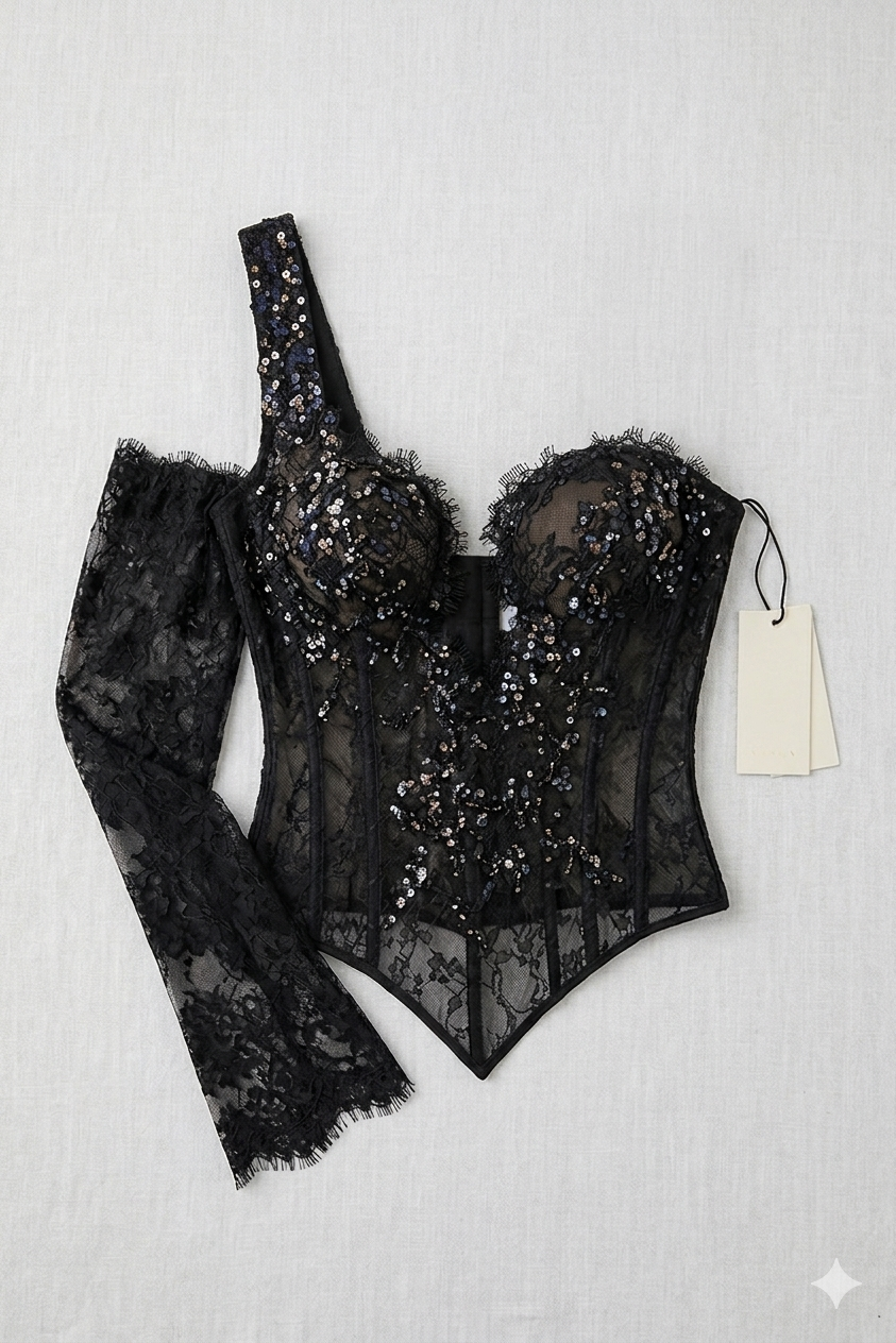 Dawn - Black Bustier