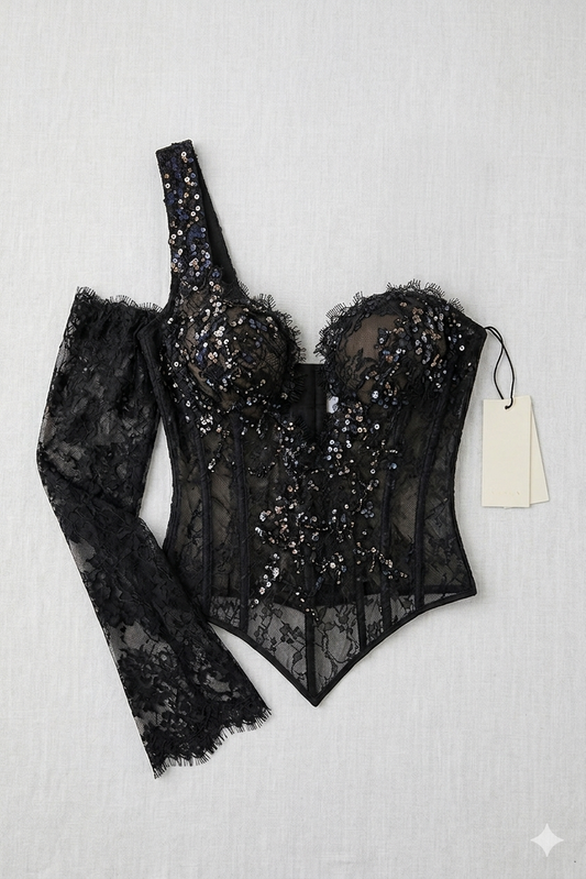 Dawn - Black Bustier