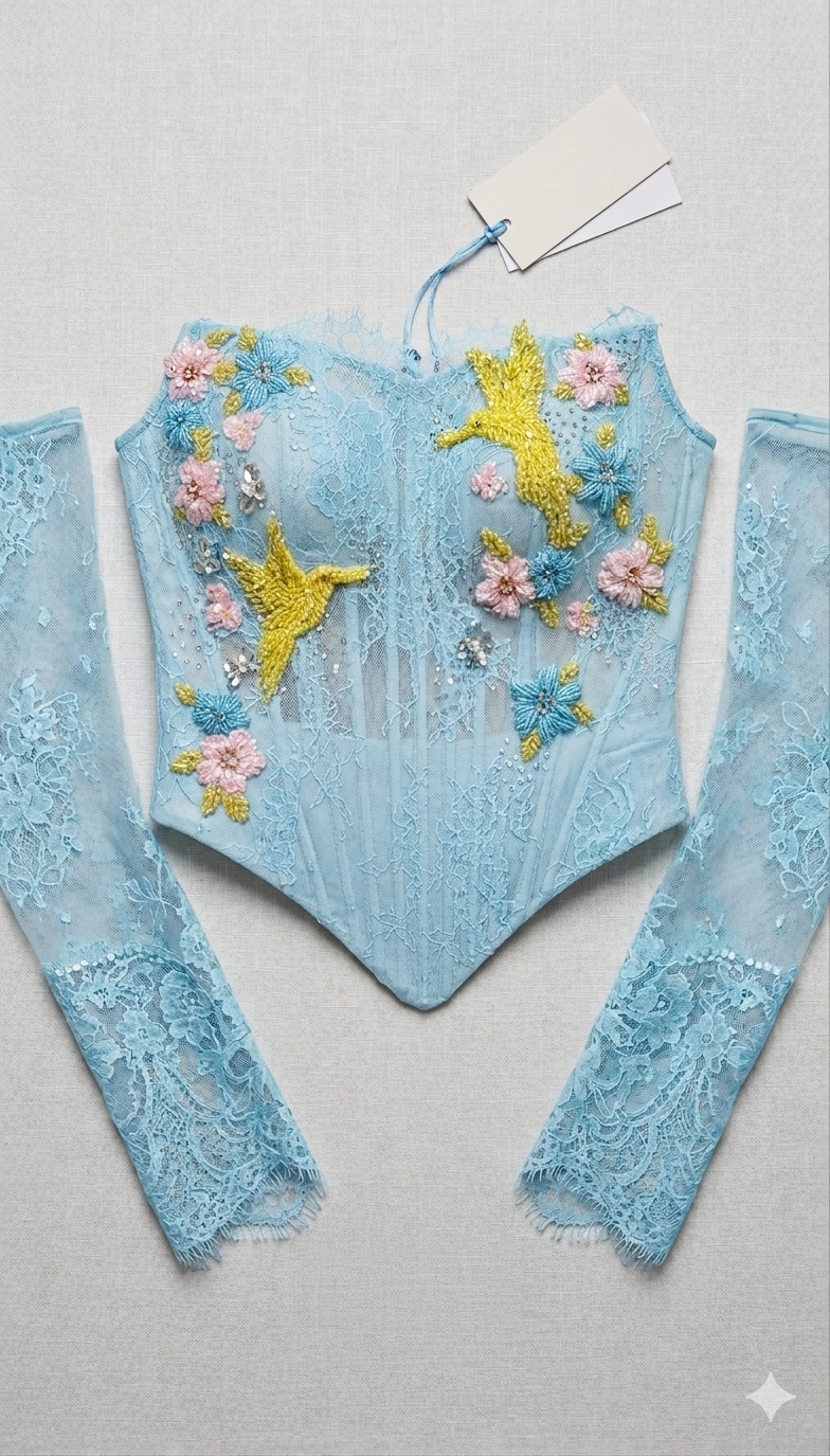 Azure Bird Bustier