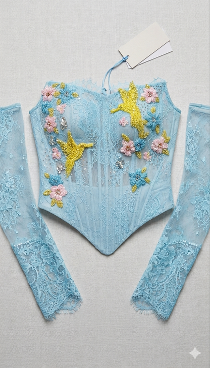 Azure Bird Bustier