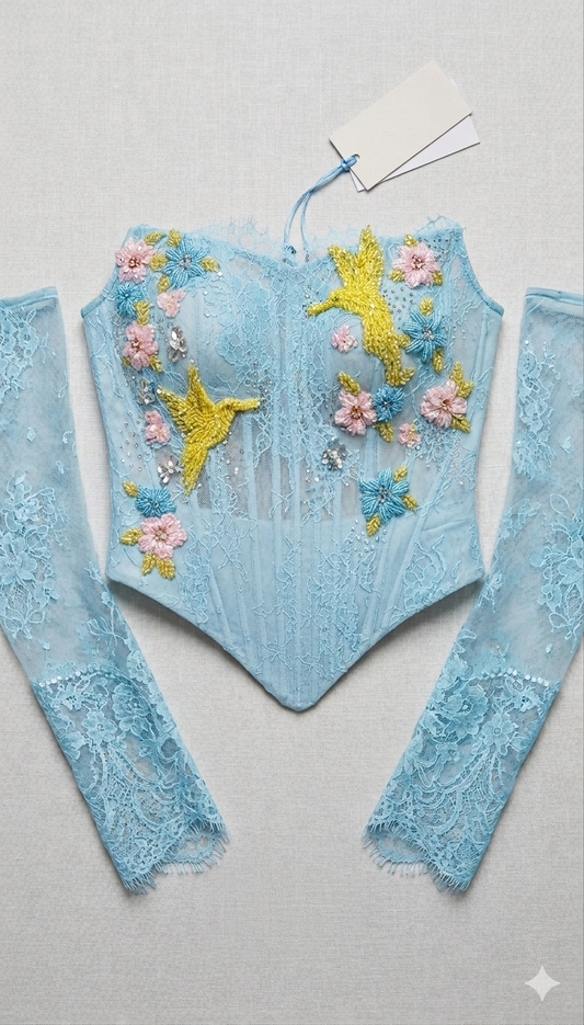 Azure Bird Bustier