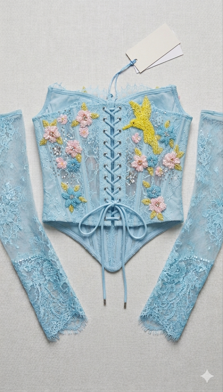 Azure Bird Bustier
