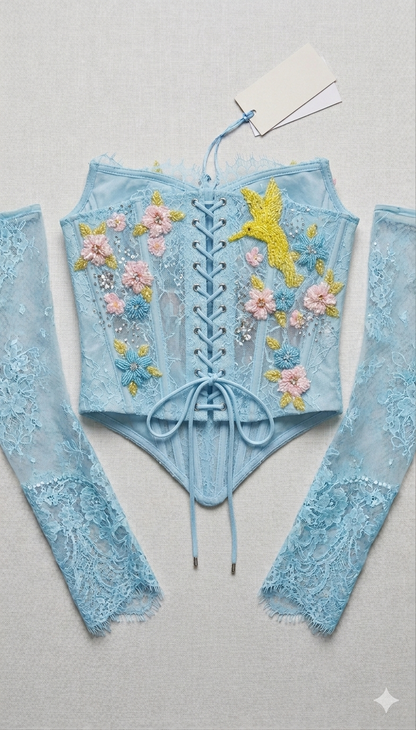 Azure Bird Bustier