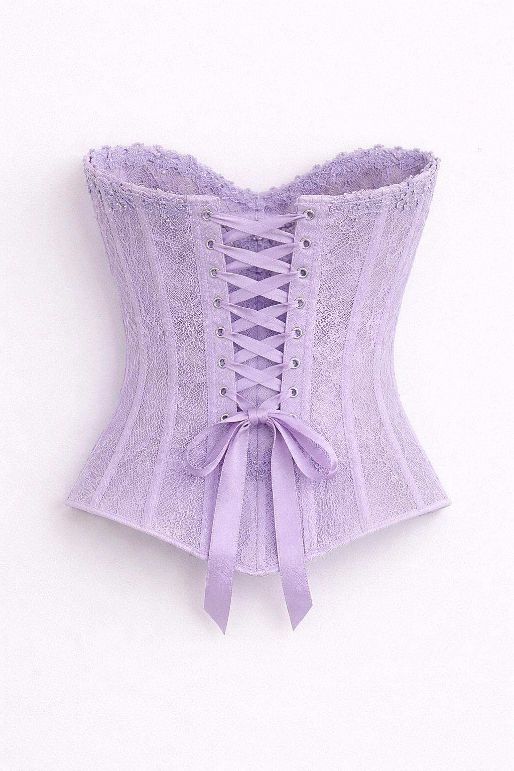 Lilac Bloom Beaded Bustier