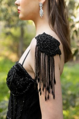 Little Black Fringe Dress