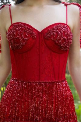 Little Red Fringe Dress