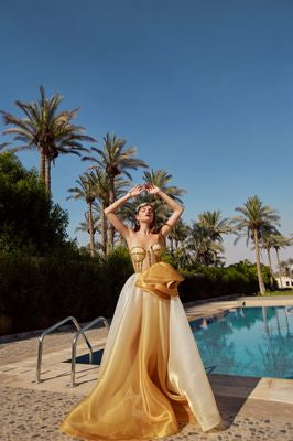 Ombré Gold Dress